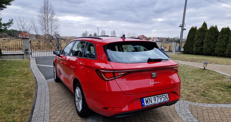 Seat Leon cena 99900 przebieg: 68000, rok produkcji 2021 z Strumień małe 301